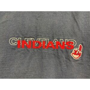 Cleveland Indians Majestic Shirt Mens Short Sleeve Large Vintage Chief Wahoo